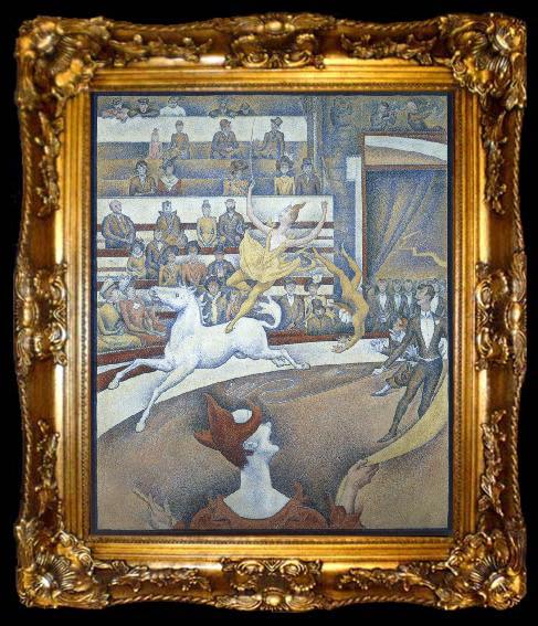 framed  Georges Seurat circus, ta009-2